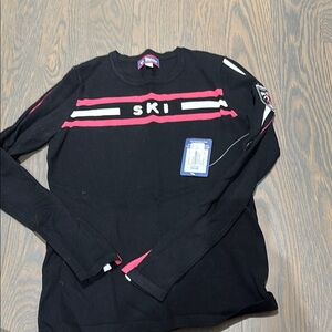 Black and Pink SKI Sweater